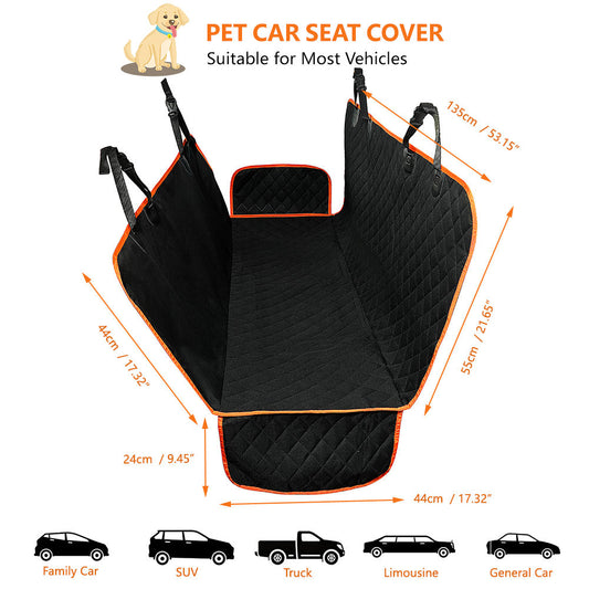 Waterproof Dog Car Seat Cover with Side Flaps