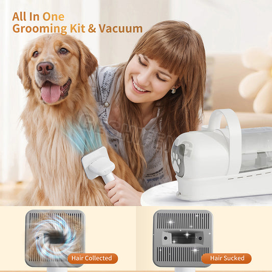 Pet Grooming Set Vacuuming Shave 7 in 1 Multifunctional Pet Hair Remover