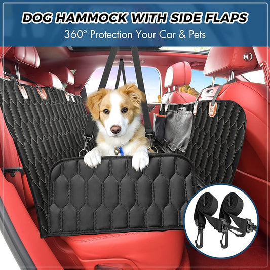 Waterproof Car Hammock for Dog 5-in-1 Dog Car Seat Cover for Back Seat