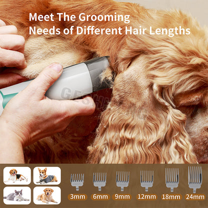 Pet Grooming Set Vacuuming Shave 7 in 1 Multifunctional Pet Hair Remover