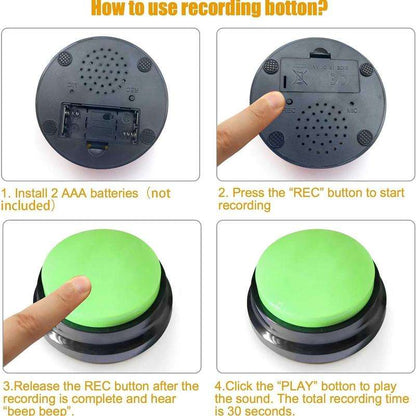 30 Seconds Recordable Dog Talking Button