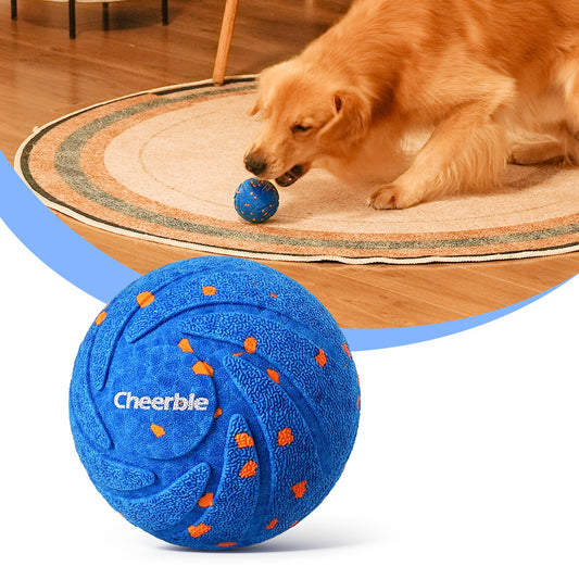 Cheerble New E-TPU Smart Interactive Dog Ball Toys Waterproof Touch Activated Rolling Eco-Friendly PC Material Modern Lovely