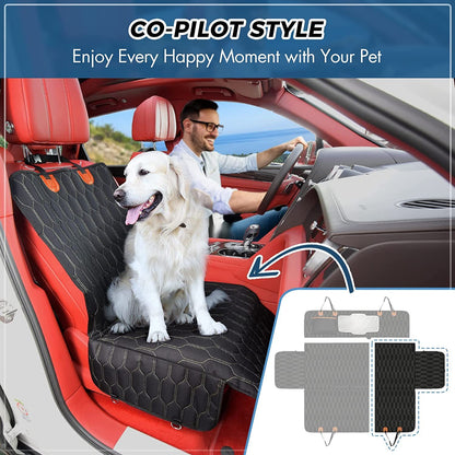 Waterproof Car Hammock for Dog 5-in-1 Dog Car Seat Cover for Back Seat
